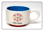 Oversized Mug "HAPPY HOLIDAYS" by Natural Life