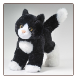 Snippy Black and White Cat 8" by Douglas