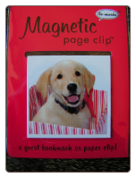 Yellow Lab in a Box Deluxe Single Magnetic Page Clip Bookmark by Re-marks