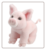 Buttons Pink Pig 8" by Douglas