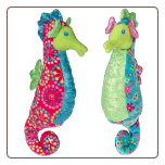 Print Pizzazz Coral Seahorse - 12" by Mary Meyer