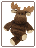 Marshmallow Zoo Junior Moose 9" by Mary Meyer