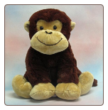 Brown Fluffy Monkey 15" by Wishpets