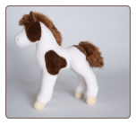 Windy Brown and White Paint Foal 10" by Douglas