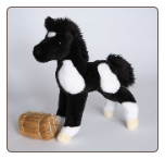 Runner Black and White Foal 10" by Douglas