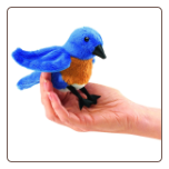 Mini Bluebird Finger Puppet 5" by Folkmanis