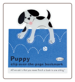Puppy Clip-Over-The-Page Bookmark by Re-Marks