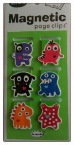 Monsters Mini Illustrated Page Clips Set of 6 by Re-marks