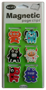 Crazy Creatures Mini Photo Magnetic Page Clips Set of 6 by Re-marks