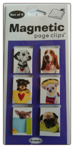 Puppies Mini Photo Magnetic Page Clips Set of 6 by Re-marks