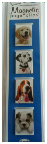 Puppy Mini Photo Magnetic Page Clips Set of 4 by Re-marks