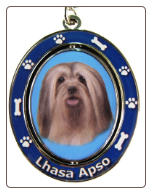 Lhasa Apso Spinning Dog Key Chain by E and S Imports