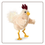 Funky Chicken Hand Puppet 10" by Folkmanis