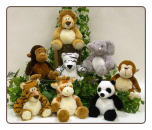 Belly Soft Sitting Jungle Animals 7" by Wishpets