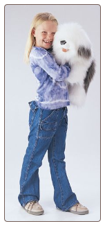 Sheepdog Hand Puppet 22" by Folkmanis