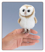 Mini Barn Owl Finger Puppet by Folkmanis