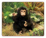 Baby Chimpanzee Hand Puppet 15" by Folkmanis