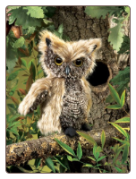 Screech Owl Hand Puppet 6" by Folkmanis