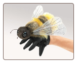 Honey Bee Hand Puppet 7" by Folkmanis