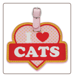 I Love Cats Luggage Tag by LittleGifts