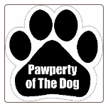 Pawperty of the dog Car Magnet by E&S Pets