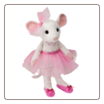 Small Petunia Ballerina Mouse 9" by Douglas